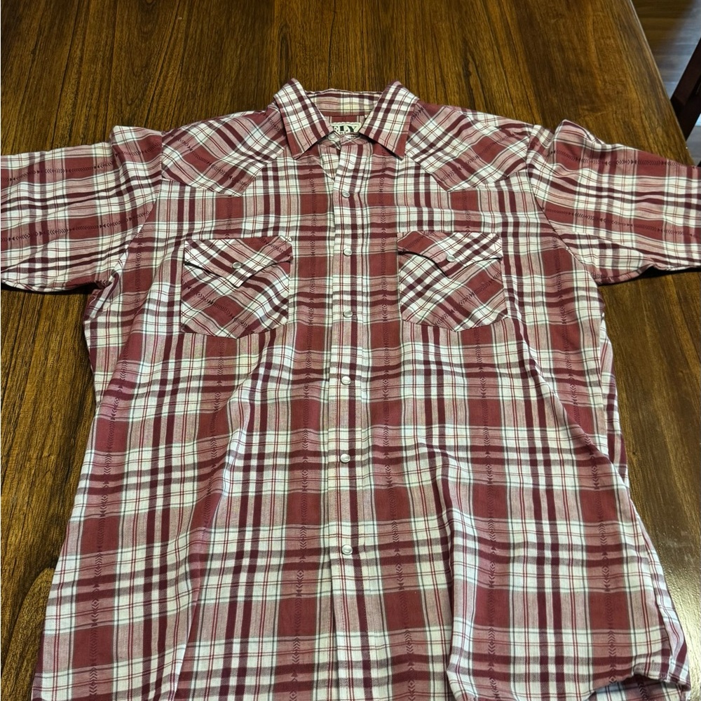 Ely Cattleman Red Plaid Short Sleeve Shirt